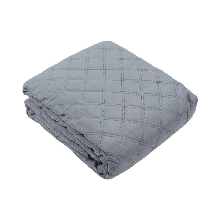 Cuvertura pat GS2016-B, poliester, gri, 220 x 240 cm