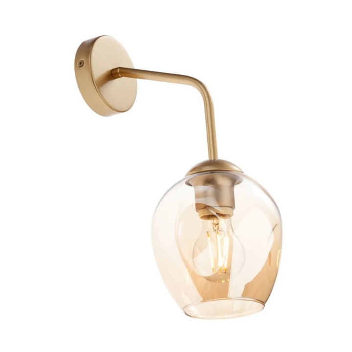 Аплик Pierce GD 01-2617, 1 x E27, златист + коняк, модерен