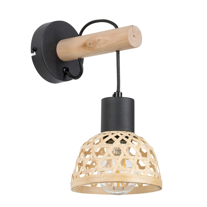 Aplica Rattan 71025, 1 x E27, bej, modern