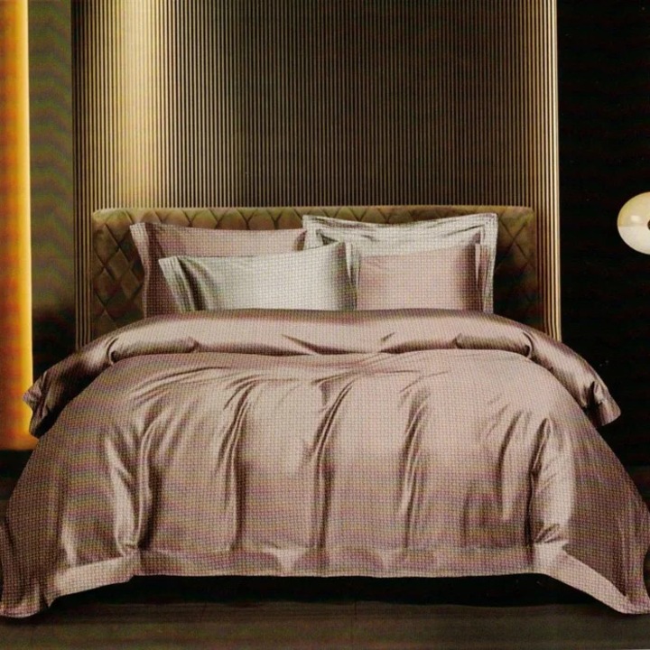 Pilota + lenjerie de pat Amira, toamna - iarna, 190 x 220 cm, microfibra, fibra siliconica, multicolor, set 4 piese