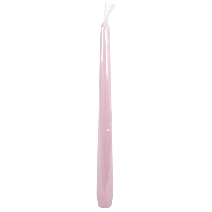 Kúpos gyertya, Muller Kerzen, pálmaolaj keverék + egyéb viaszos anyagok, rózsaszín, 24.5 cm, égési idő 7 óra