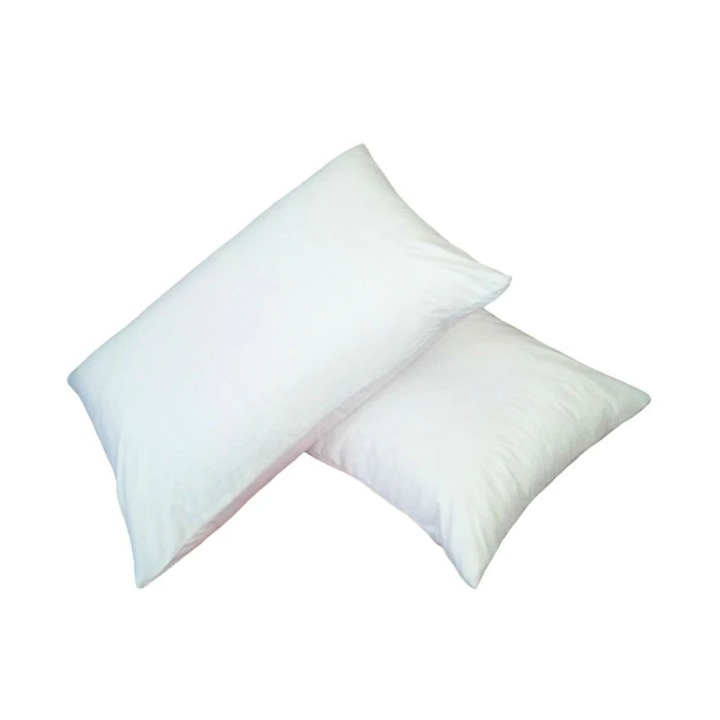 Set 2 fete de perna Home Still, impermeabile, bumbac, alb, 50 x 70 cm