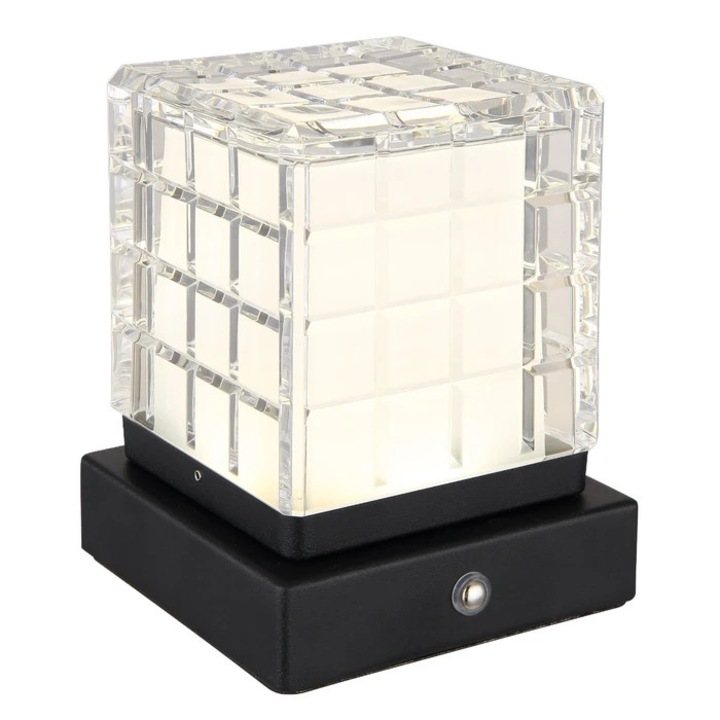 Lampa LED 21009S, 2.5 W, 206 lm, lumina calda / neutra / rece, negru, modern