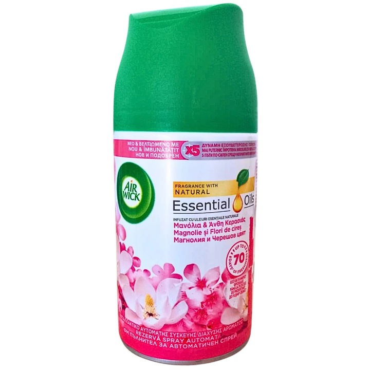 Air Wick légfrissítő utántöltő, magnólia és cseresznyevirág, 250 ml