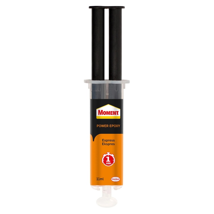 Adeziv pentru suprafete multiple, Moment Power Epoxy, interior / exterior, transparent, 11 ml