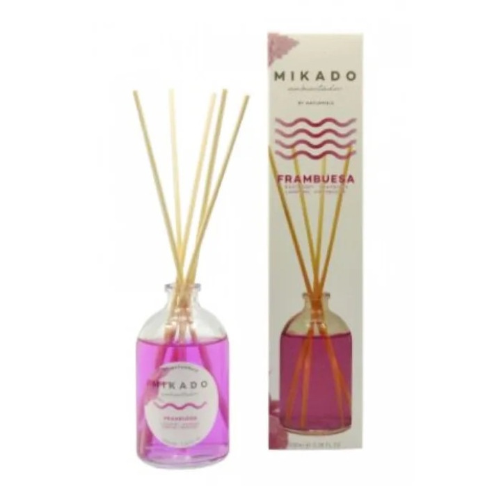 Szobaillatosító pálcikákkal, Mikado, Málna, gyümölcsös, 100 ml