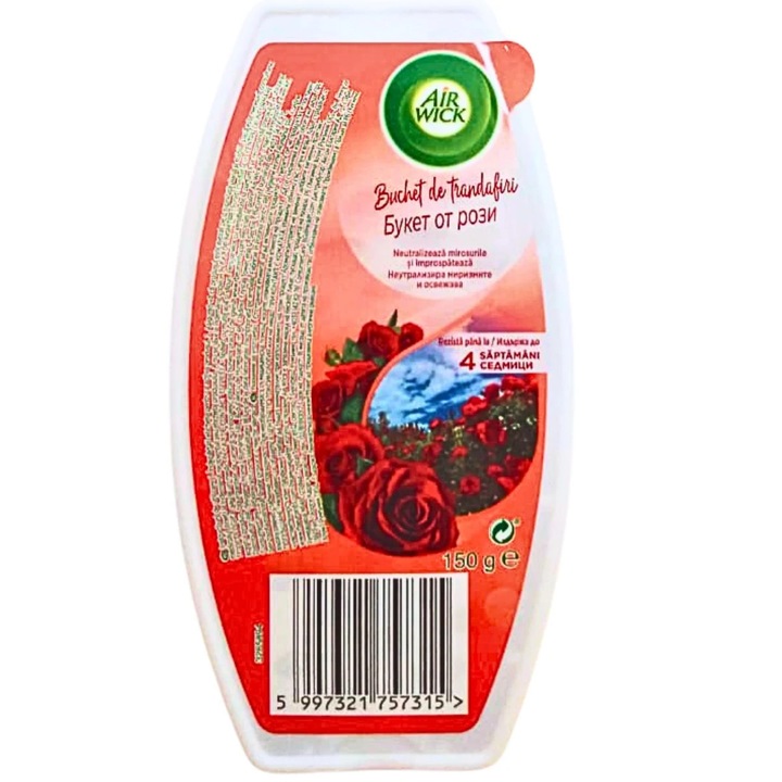 Air Wick légfrissítő, gél, rózsa, 150 g