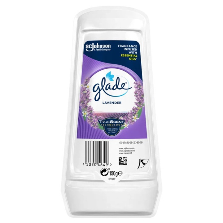 Odorizant camera Glade, gel, lavanda, 150 g