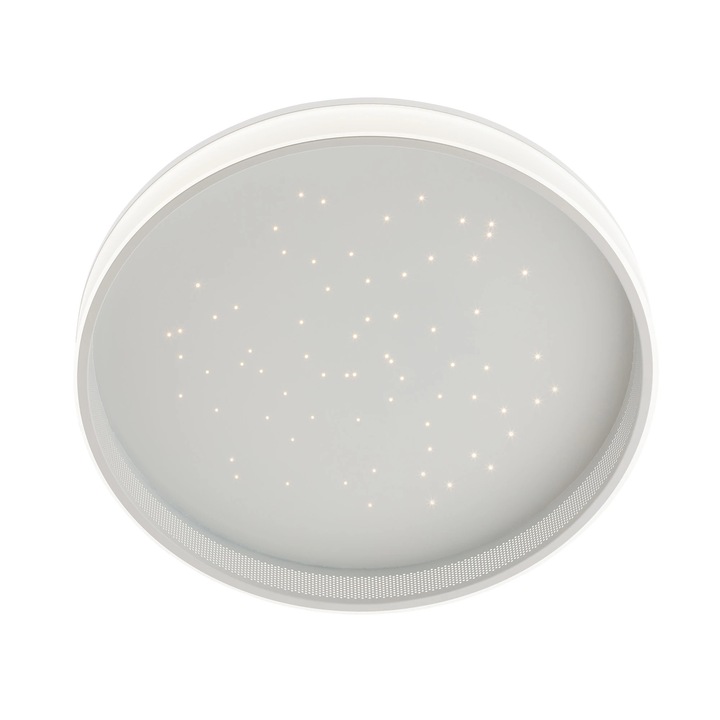 LED плафониера Sair 05-965, 57 W, 4300 lm, димируема, топла / неутрална / студена светлина, с дистанционно управление, матово бяла, модерна