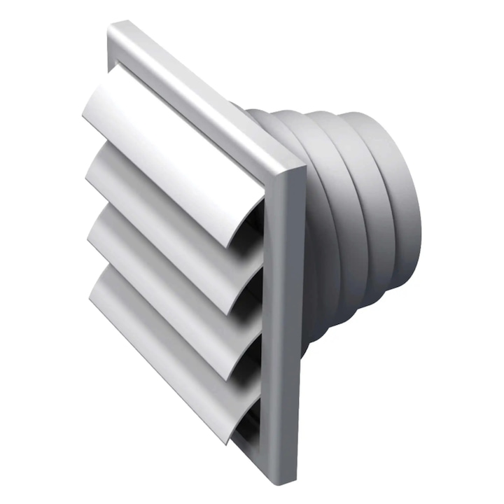 Grila cu jaluzele gravitationale, Vents MV 120VNJ, ABS, D 100-110-120-130-150 mm