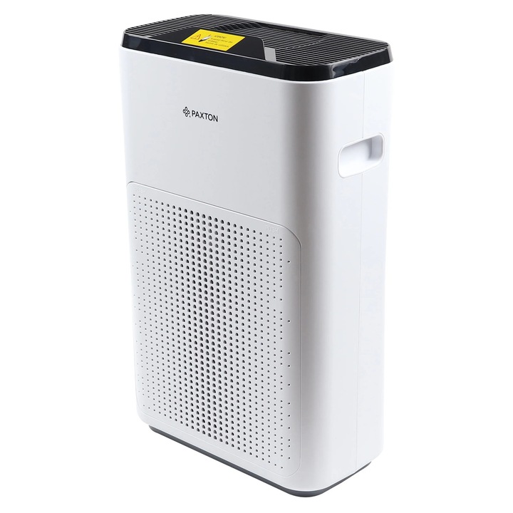 Paxton PA - 200W légtisztító, 200 mc/h, 40 W, 25 nm lefedettség, Wi-Fi, 3 fokozat, digitális kijelző, időzítő, HEPA szűrő, aktív szén, fehér + fekete