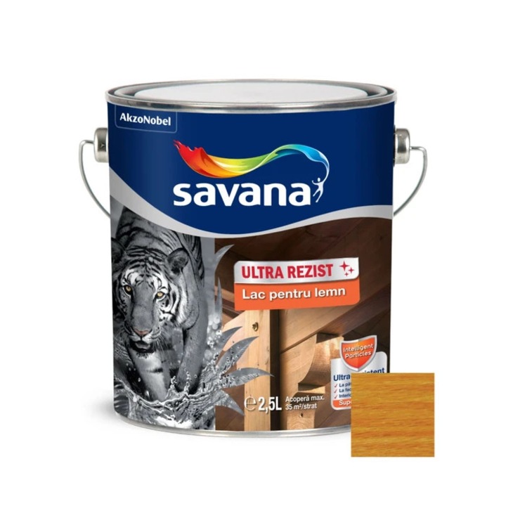 Lac pentru lemn Savana Ultra Rezist, pin, interior / exterior, 2.5 L