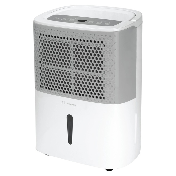 Párátlanító, elektromos, Turbionaire Smart 16M, 16 L / 24 óra, 250 W, 1.8 L tartály, légszűrő, páratartalom-szabályzó, időzítő, ruha szárítás, turbó mód, folyamatos vízelvezetés, páramentesítési felület 20 nm