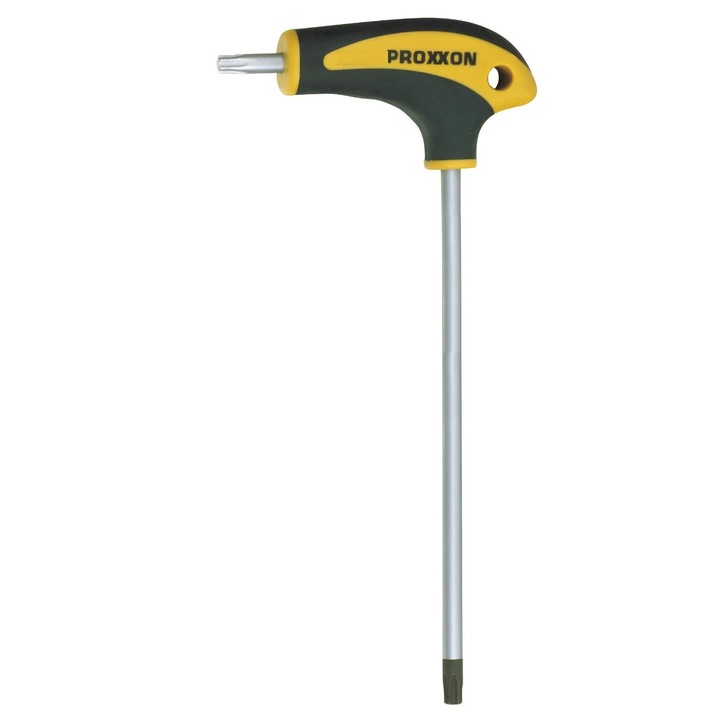 Отвертка профил Torx / Tamper Torx, TX 25 / TTX 25, с L-образна дръжка, Proxxon 22450, 20 мм / 160 мм