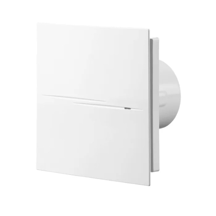 Ventilator baie, axial, Vents Quiet Style, cu panou decorativ, plastic, IP45, 7.5 W, 1700 RPM, 90 mc/h, D 100 mm