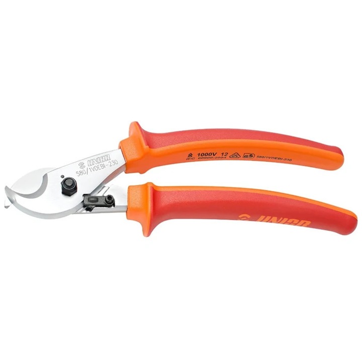Foarfeca pentru cabluri, Unior 580/1VDEBI, 170 mm