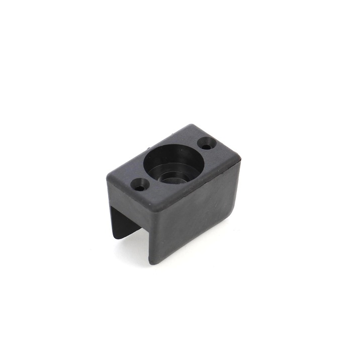 Alunecatori din plastic, negru, 38 x 19 mm, set 8 bucati