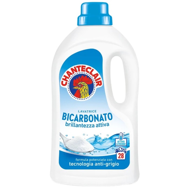 Detergent de rufe lichid, Chanteclair Bicarbonat, 1.26 L, 28 spalari