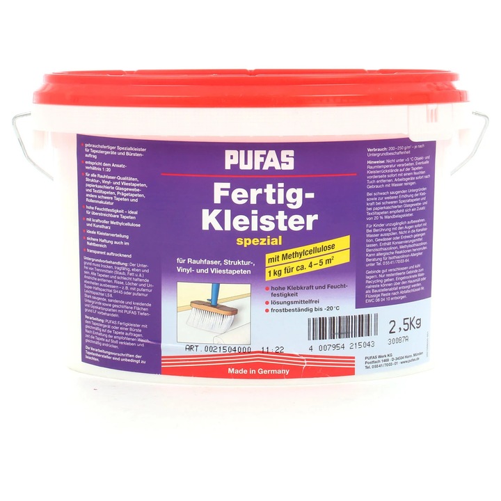Adeziv pentru tapet, interior, Pufas Special, 2.5 kg