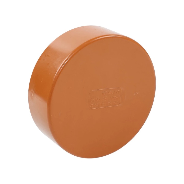 Capac PVC, D 160 mm, portocaliu