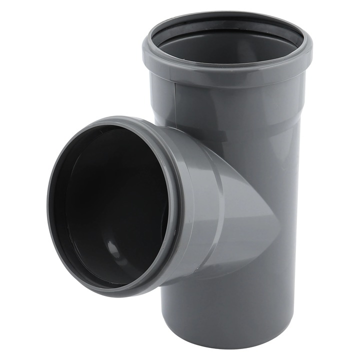 Ramificatie polipropilena, pentru scurgere, gri, D 110 x 50 mm, 67 grade