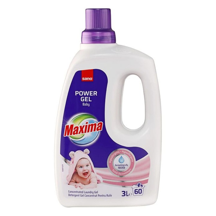 Folyékony mosószer, Sano Maxima Baby, 3 L, 60 mosás