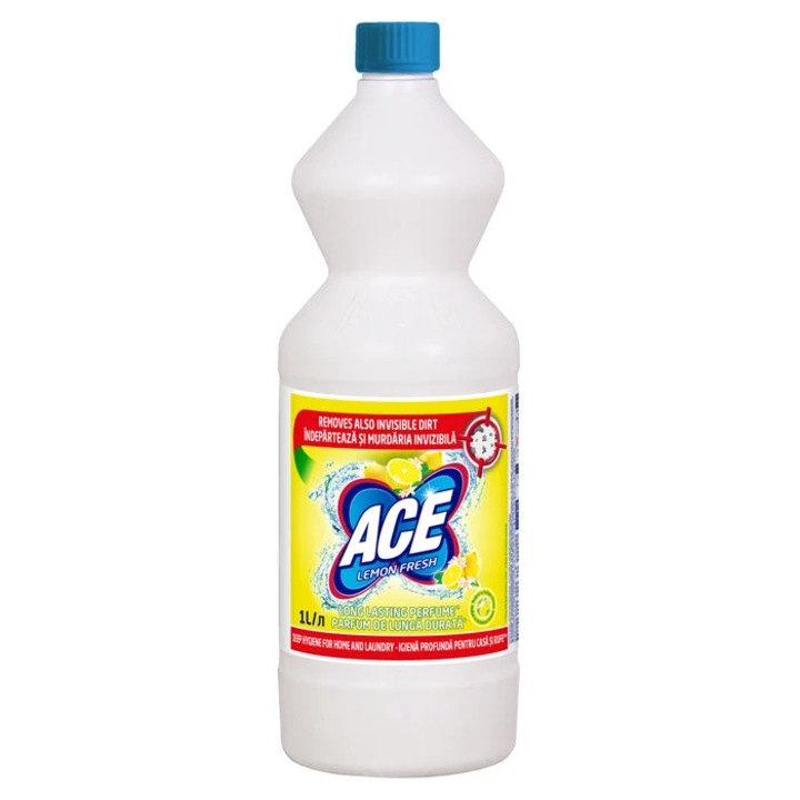 Clor inalbitor rufe, Ace Lemon Fresh, pentru casa si rufe, 1 L