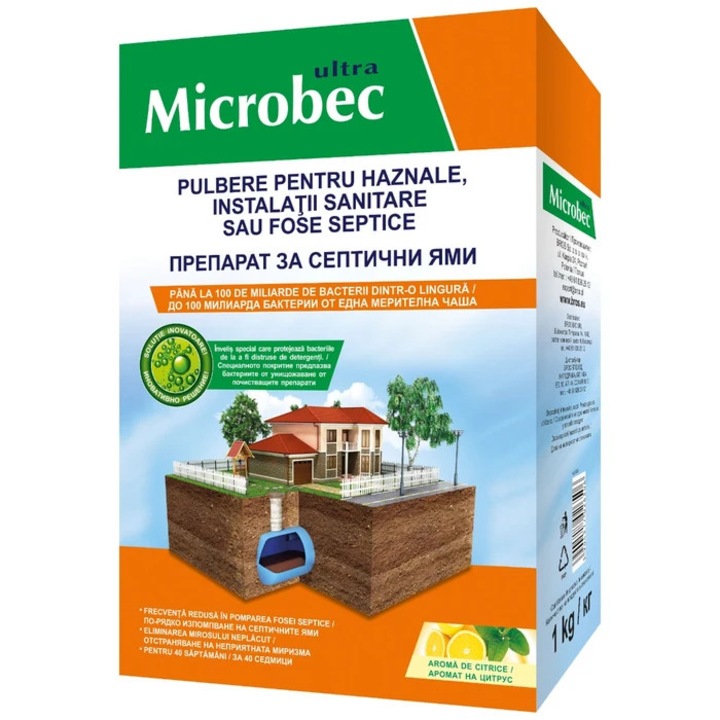 Activator biologic fose septice, Bros Microbec, 1000 g