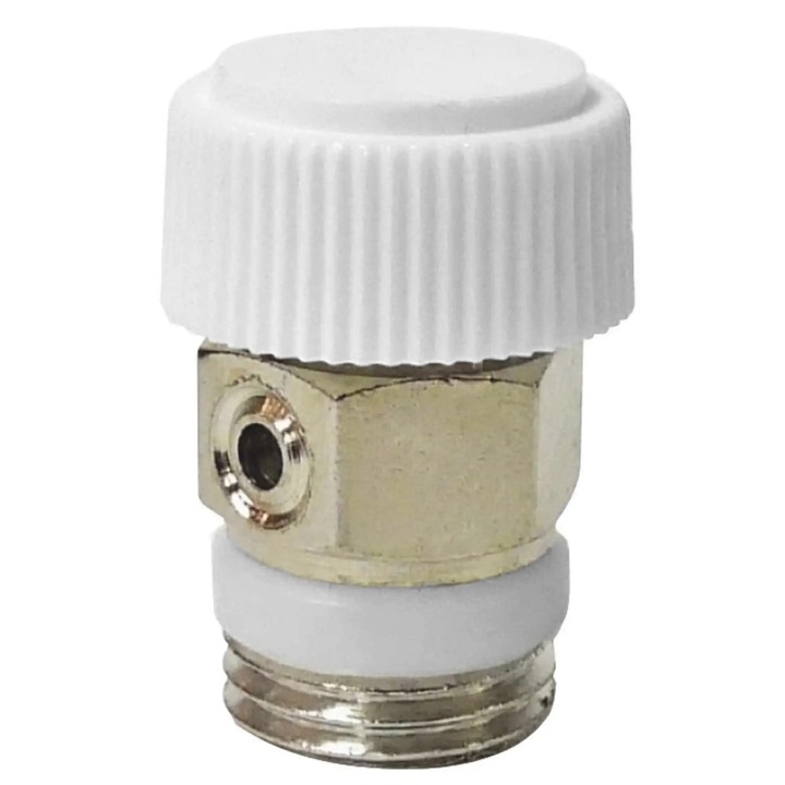 Aerisitor manual cu garnitura teflon Ferro, alama, 1/2"