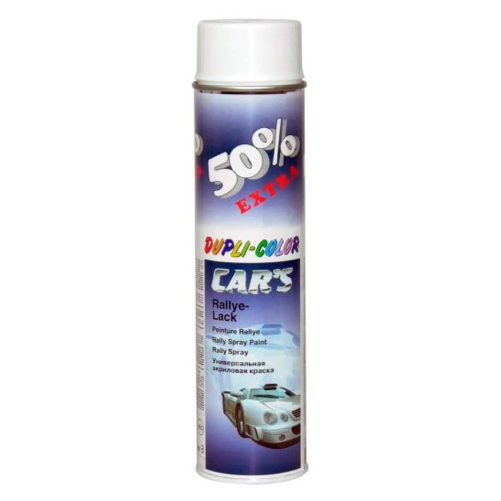 Spray vopsea auto, Dupli-Color Car's, alb lucios, exterior, 600 ml