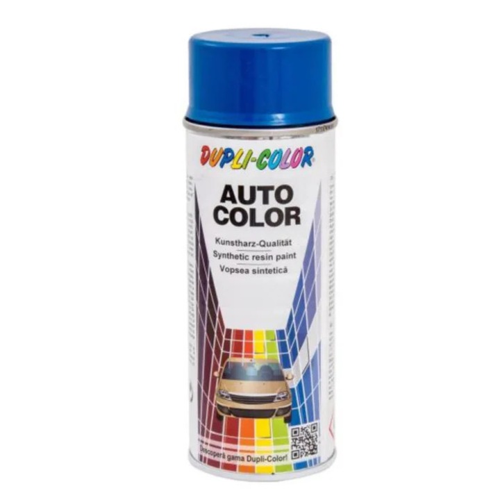 Spray vopsea auto Dacia, Dupli-Color, albastru 665, interior / exterior, 350 ml
