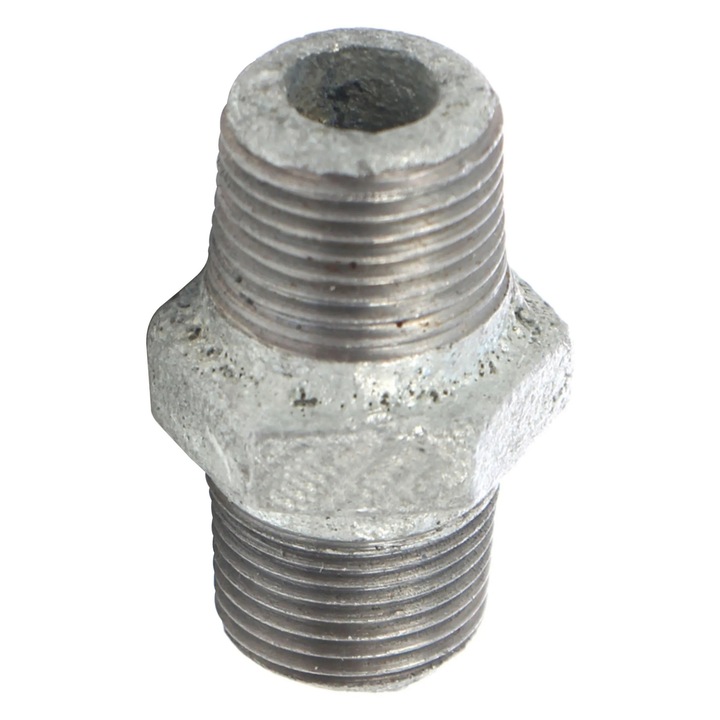 Niplu fonta zincata, FI - FI, 3/8", 280
