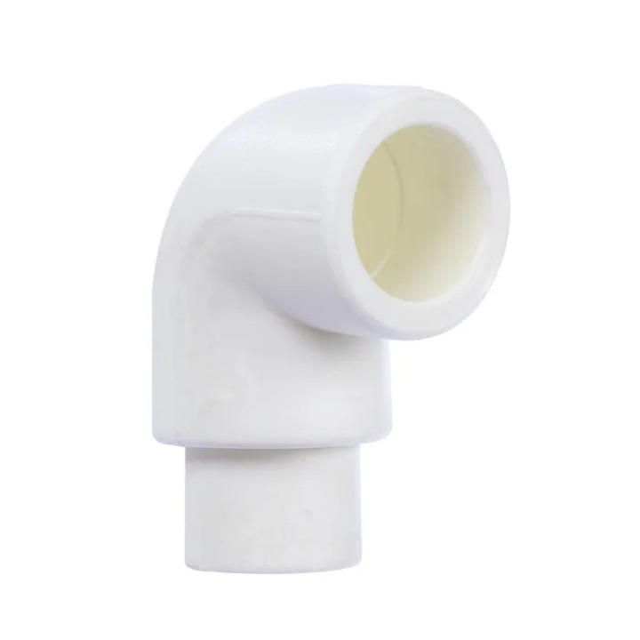 Szűkített PPR könyök, D 20 x 20 mm, fehér, 90 fokos