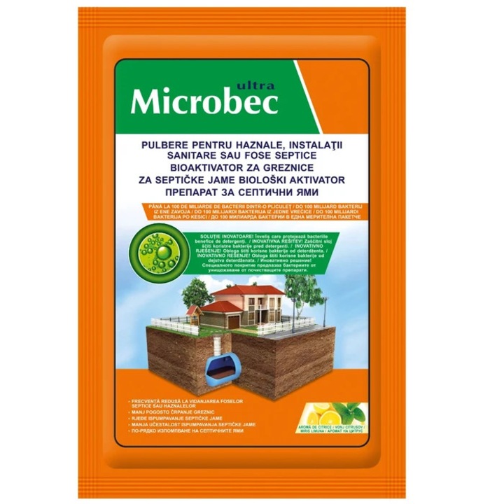 Activator biologic fose septice, Bros Microbec, 25 g