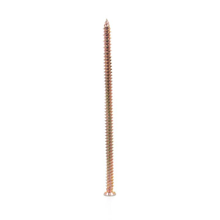 Surub montaj pentru ferestre / usi, amprenta Torx, TX 30, SEA 210, otel, zincat galben, 7.5 x 152 mm