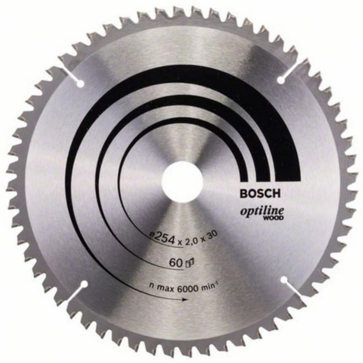 Disc circular, pentru lemn, Bosch, 254 x 30 mm