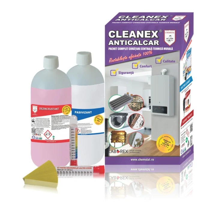 Pachet Cleanex Anticalcar pentru centrale