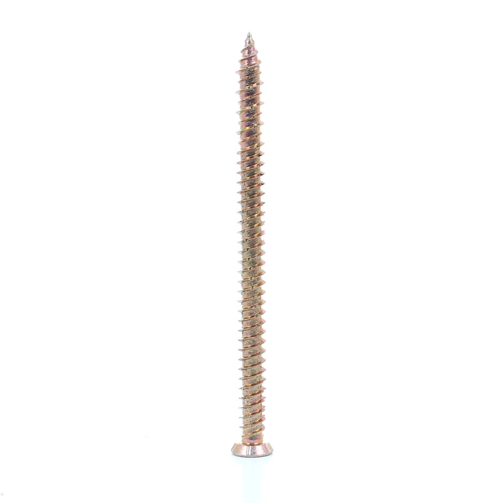 Surub montaj pentru ferestre / usi, amprenta Torx, TX 30, SEA 210, otel, zincat galben, 7.5 x 182 mm
