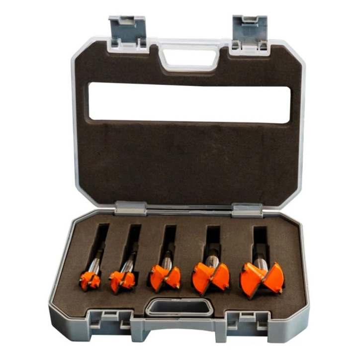 Фреза с видия, за рязане на дърво / ПДЧ, Lumytools LT22551, комплект 5 броя