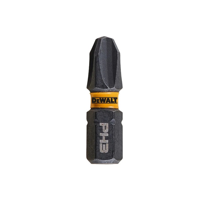 Set 5 biti pentru insurubare de impact, DeWalt Flextorq DT7995T-QZ, profil Phillips, PH3, 25 mm