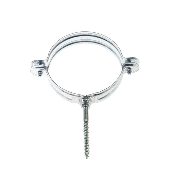 Colier metalic pentru tevi, Friulsider, 100 mm + diblu nylon, set 2 bucati