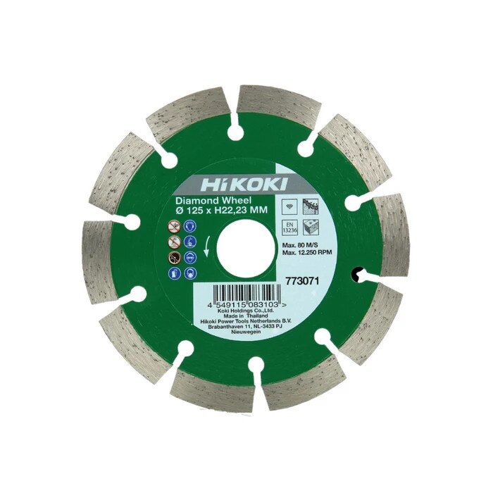 Disc diamantat, Vorfal, 125 x 10 x 2 x 22.2 mm, Argintiu / Maro