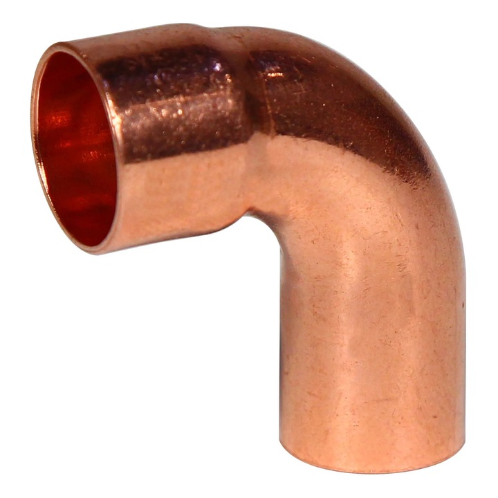 Curba cupru, 90 grade, interior-exterior, D18 mm, 5001