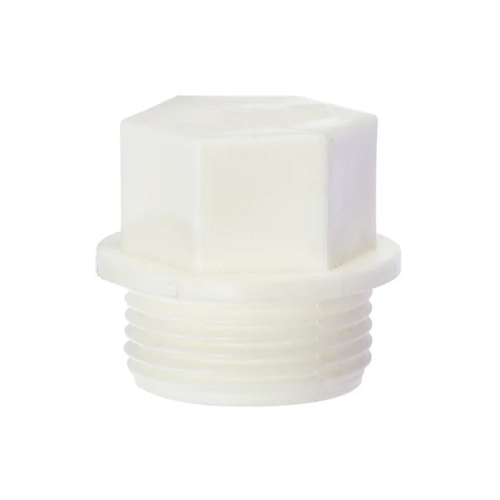 Dop PPR, menetes, D 25 mm, fehér