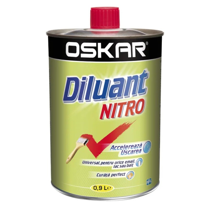 Diluant pentru vopsea / lac alchidic, Oskar Nitro, 0.9 L