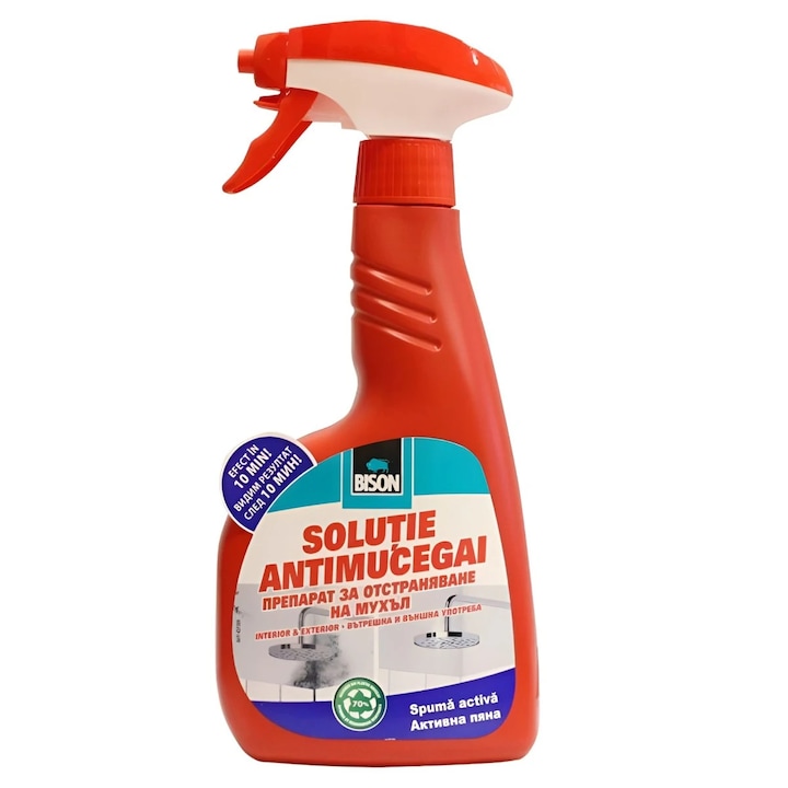 Solutie antimucegai Air Max, spuma activa, cu pulverizator, interior / exterior, 0.5 L