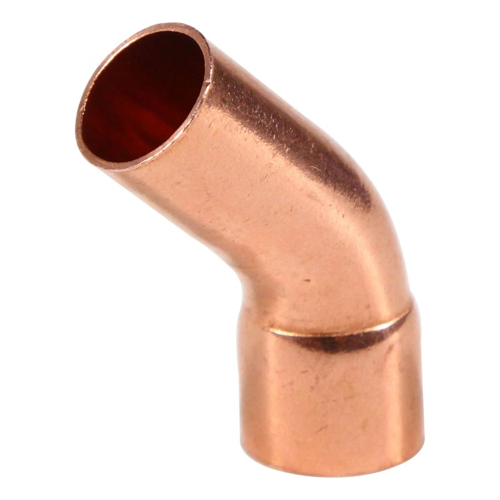 Curba cupru, 45 grade, interior-exterior, D35 mm, 5040