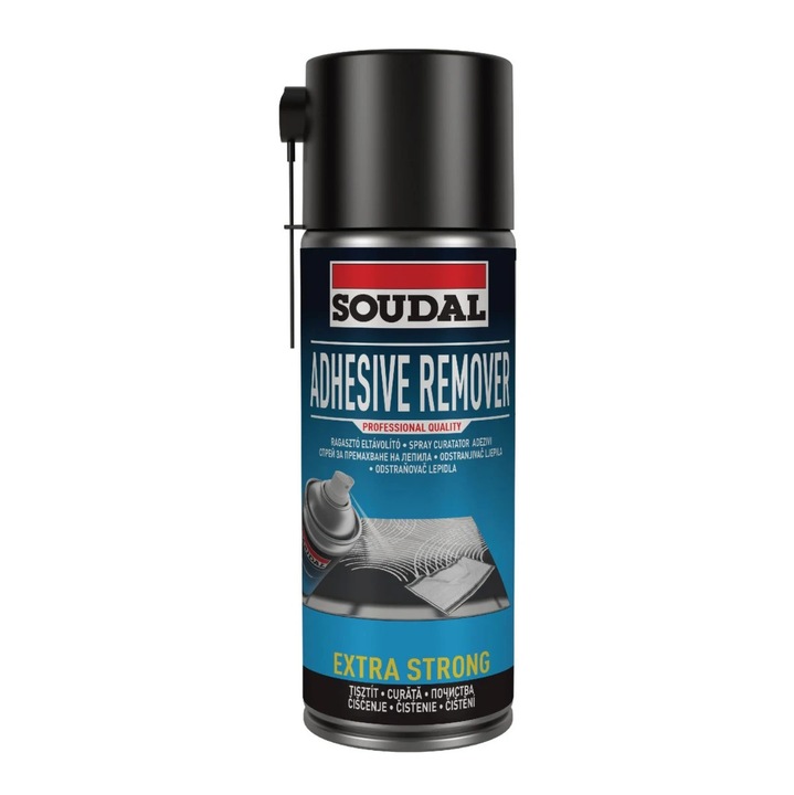 Spray curatare adezivi, Soudal Adhesive Remover Extra Strong, transparent, 400 ml