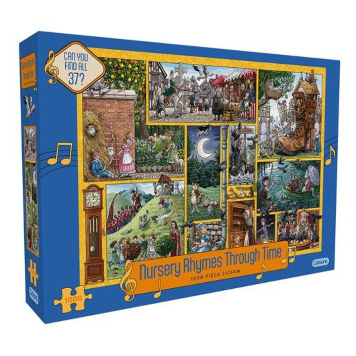 Gibsons 1000 db-os puzzle - Nursery Rhymes Through Time (7139)