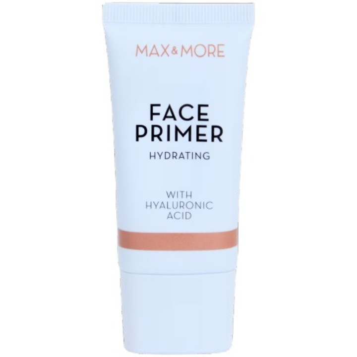 Max & More sminkalap 30 ml – Hidratáló primer hialuronsavval, vegán, a sima és hidratált bőrért